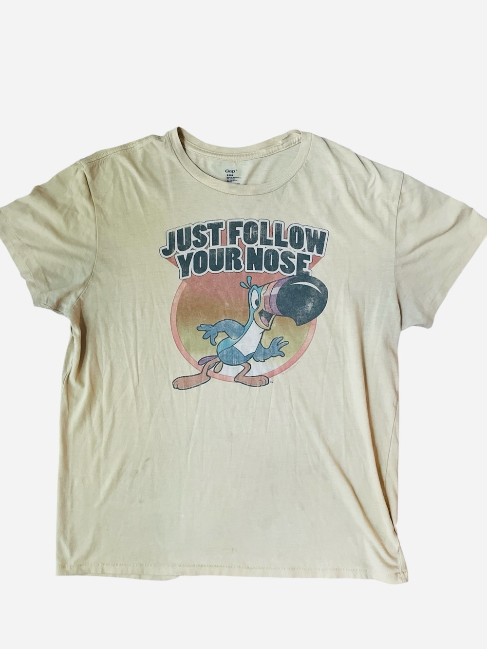 Vintage GAP Fruit Loops Single Stitch T-Shirt Size Large Retro Graphic Tee